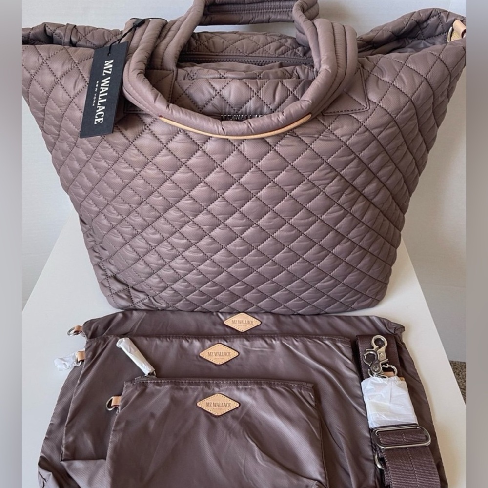 NWT MZ Wallace LARGE Metro Tote Deluxe in MAUVE